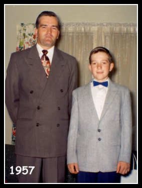 Dad and Jim - 1957 - Easter