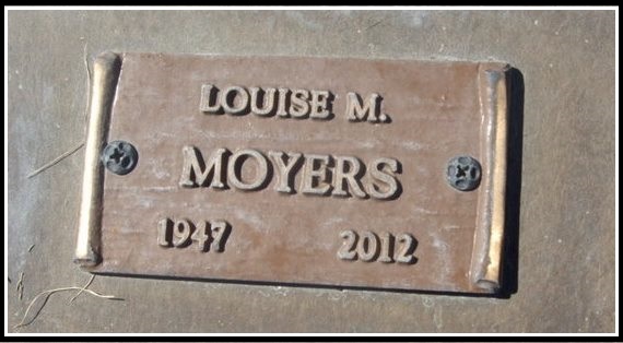Louise Moyers - Headstone Louise Moyers - Headstone