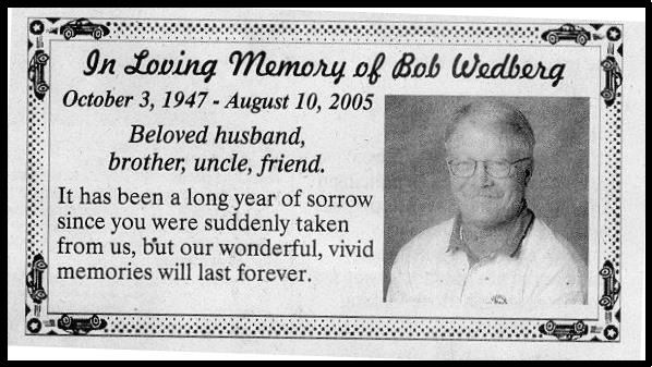 Bob Wedberg - Memory Bob Wedberg - Memory