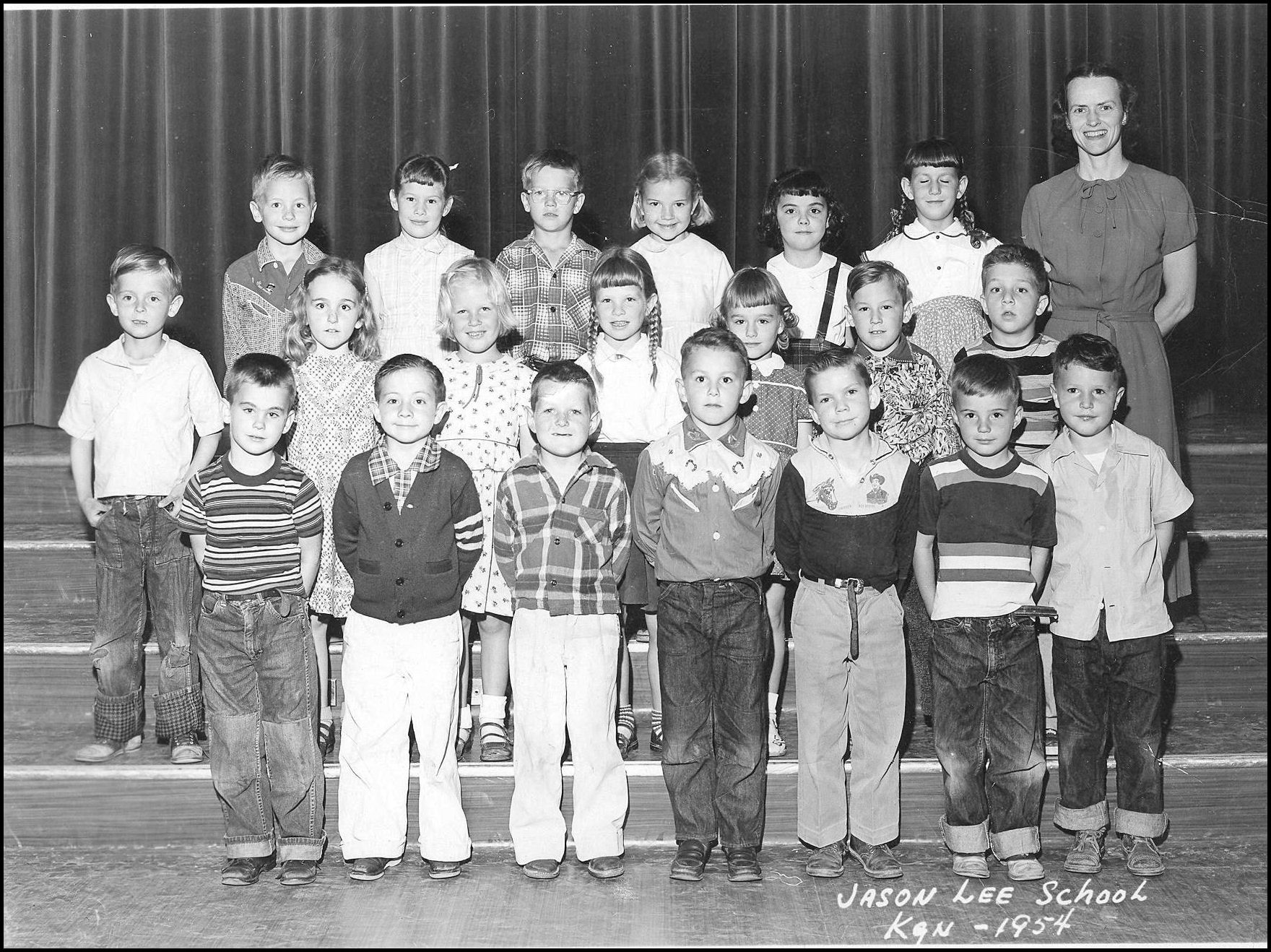 Mrs.Moore’s Kindergarten Class at Jason Lee ~ 1953 - 1954