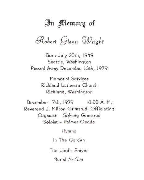Bobby Wright - Memorial