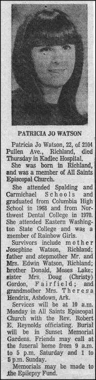 photo of Patty Watson's Obit