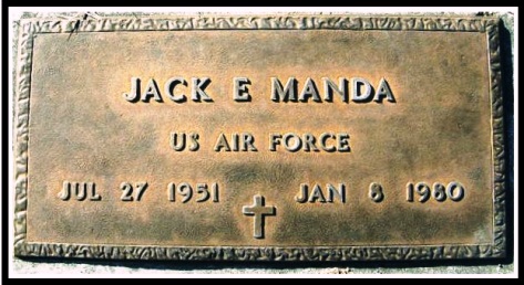 Jack Manda - headstone Jack Manda - headstone
