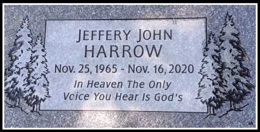 Jeff Harrow - Headstone